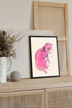 Andy Warhol Cat Sam pop art poster, Andy Warhol Pink Cat Print, Line Art wall decor, Cat poster, Cat print, Contemporary art print 1212701159