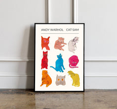 Andy Warhol Cat Sam pop art poster, Andy Warhol Retro Print, Modern Art Print, Kitchen wall decor, Exhibition Poster, Trendy Wall Art 1433051778