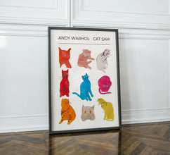 Andy Warhol Cat Sam pop art poster, Andy Warhol Retro Print, Modern Art Print, Kitchen wall decor, Exhibition Poster, Trendy Wall Art 1433051778