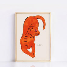 Andy Warhol Orange Cat pop art poster, Andy Warhol Cat Print, Warhol wall decor, Cat Lover Print, Contemporary art print, Modern wall art 1884746648