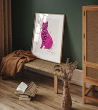 Andy Warhol Pink Cat pop art poster, Andy Warhol Pink Cat Print, Warhol wall decor, Cat Lover Print, Contemporary art print, Modern wall art 1147165367