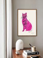 Andy Warhol Pink Cat pop art poster, Andy Warhol Pink Cat Print, Warhol wall decor, Cat Lover Print, Contemporary art print, Modern wall art 1147165367
