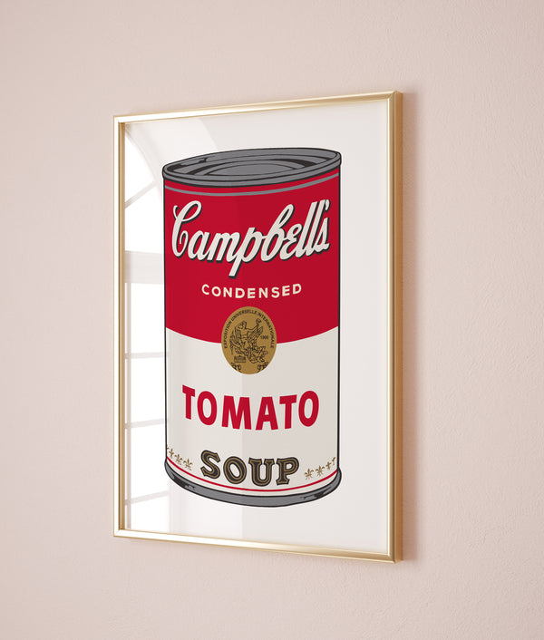 Andy Warhol Tomato Soup pop art poster, Andy Warhol Tomato Soup Print, Campbell Soup Poster, Kitchen wall decor, Warhol wall decor 1153170430