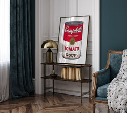Andy Warhol Tomato Soup pop art poster, Andy Warhol Tomato Soup Print, Campbell Soup Poster, Kitchen wall decor, Warhol wall decor 1153170430