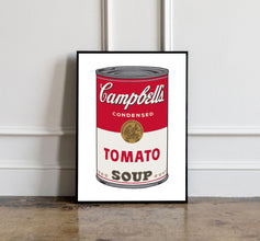 Andy Warhol Tomato Soup pop art poster, Andy Warhol Tomato Soup Print, Campbell Soup Poster, Kitchen wall decor, Warhol wall decor 1153170430