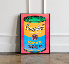 Andy Warhol Tomato Soup pop art poster, Andy Warhol Tomato Soup Print, Campbell Soup Poster, Kitchen wall decor, Warhol wall decor 1619606401