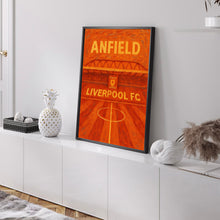 Anfield Liverpool FC Stadium Digital Print – Modern Minimalist Poster  This Is Anfield Wall Art for Football Fans
