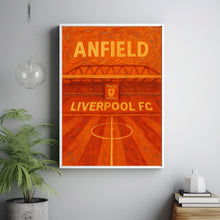 Anfield Liverpool FC Stadium Digital Print – Modern Minimalist Poster  This Is Anfield Wall Art for Football Fans