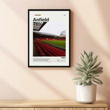 Anfield Stadium Poster, Liverpool FC Poster Print, Football Stadium Poster, Premier League Soccer Art