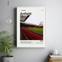 Anfield Stadium Poster, Liverpool FC Poster Print, Football Stadium Poster, Premier League Soccer Art