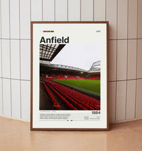 Anfield Stadium Poster, Liverpool FC Poster Print, Football Stadium Poster, Premier League Soccer Art