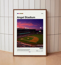Angel Stadium Poster, Los Angeles Angels Poster Print, MLB Stadium Poster, Baseball Fan Gift Print