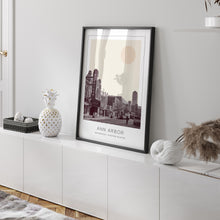 Ann Arbor Poster Print, Ann Arbor Travel Poster, Ann Arbor Minimalistic Wall Art, Ann Arbor, Michigan, United States 1882439631