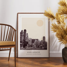 Ann Arbor Poster Print, Ann Arbor Travel Poster, Ann Arbor Minimalistic Wall Art, Ann Arbor, Michigan, United States 1882439631