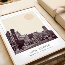 Ann Arbor Poster Print, Ann Arbor Travel Poster, Ann Arbor Minimalistic Wall Art, Ann Arbor, Michigan, United States 1882439631