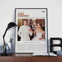 Anna Karenina, Joe Wright, Retro Movie Poster, Custom Movie Poster Print 4421166761