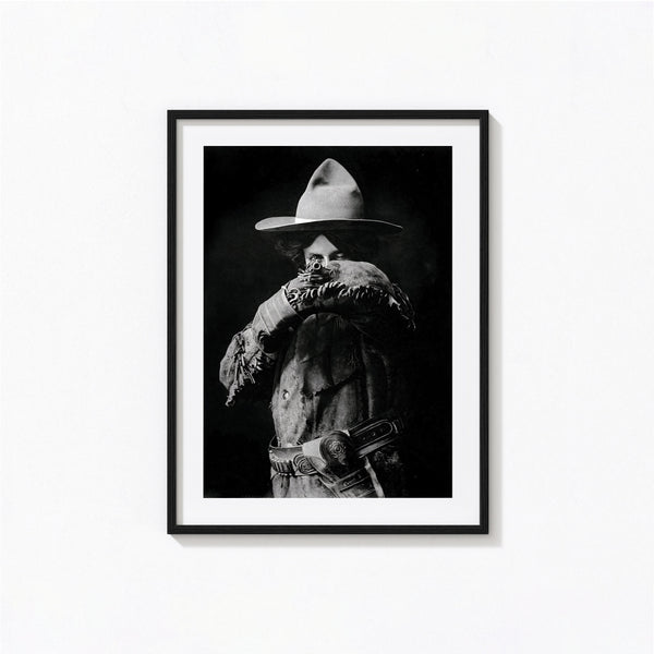 Annie Oakley Print, Western Wall Decor, Black and White Wall Art, Vintage Print, Photography Prints, Museum Quality Photo Art Print 1606606118