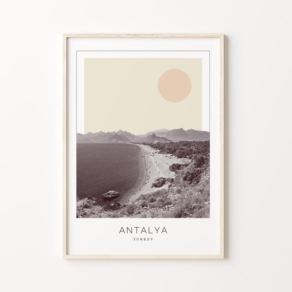 Antalya Poster Print, Antalya Travel Poster, Antalya Minimalistic Wall Art, Antalya, Turkey 1882436819