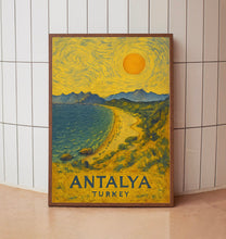 Antalya Poster Print, Antalya Travel Poster, Antalya Van Gogh Style Wall Art, Antalya, Turkey