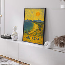 Antalya Poster Print, Antalya Travel Poster, Antalya Van Gogh Style Wall Art, Antalya, Turkey