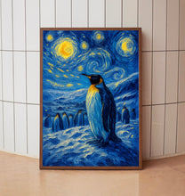 Antarctica Travel Poster - Emperor Penguin Wall Art Print, Illustration Poster, Artwork, Home & Office decor, Gift idea, Snow Travel print