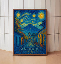 Antigua Travel Poster - Guatemala Wall Art Print, Illustration Poster, Home & Office decor, Gift idea, Travel print, South America print