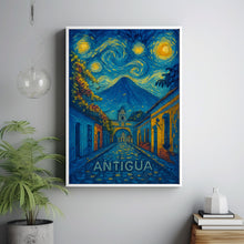 Antigua Travel Poster - Guatemala Wall Art Print, Illustration Poster, Home & Office decor, Gift idea, Travel print, South America print