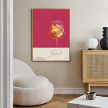 Aperol Cocktail Minimalist Poster  Drinks Poster  Art Deco Poster   Cocktail Wall Art  Housewarming Gift  Bar Decor 1423891021