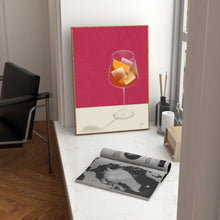 Aperol Cocktail Minimalist Poster  Drinks Poster  Art Deco Poster   Cocktail Wall Art  Housewarming Gift  Bar Decor 1423891021