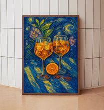 Aperol Spritz Print, Retro Italian Travel Cocktail Print, Kitchen Poster, Trendy Italian Wall Art, Modern Vintage Summer, Bar Cart Art (2)