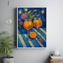 Aperol Spritz Print, Retro Italian Travel Cocktail Print, Kitchen Poster, Trendy Italian Wall Art, Modern Vintage Summer, Bar Cart Art