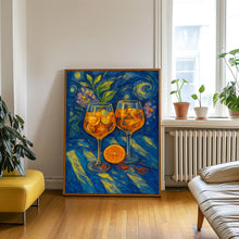 Aperol Spritz Print, Retro Italian Travel Cocktail Print, Kitchen Poster, Trendy Italian Wall Art, Modern Vintage Summer, Bar Cart Art (2)