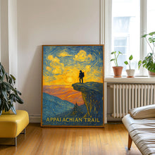 Appalachian Trail Poster, Travel Print, Mcafee Knob, AT Thru Hike, Hiking, Georgia, Maine, National Park Print, Pacific Crest, Map Art Print