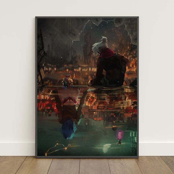 Arcane Jinx and Ekko in Love Poster  Jinx Wall Art  Retro Print  Wall Art  Home Decor  Gift Poster  Game Poster 1816494591 - Copy (5)