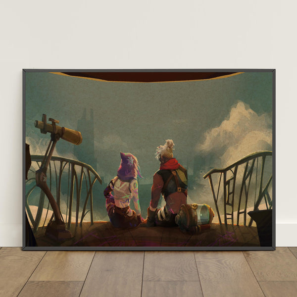 Arcane Jinx and Ekko in Love Poster  Jinx Wall Art  Retro Print  Wall Art  Home Decor  Gift Poster  Game Poster 1816494591 - Copy (4)