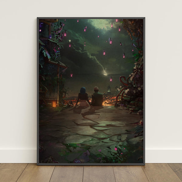 Arcane Jinx and Ekko in Love Poster  Jinx Wall Art  Retro Print  Wall Art  Home Decor  Gift Poster  Game Poster 1816494591 - Copy