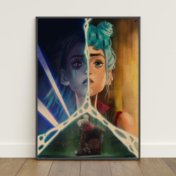 Arcane Jinx and Ekko in Love Poster  Jinx Wall Art  Retro Print  Wall Art  Home Decor  Gift Poster  Game Poster 1816494591 - Copy (8)