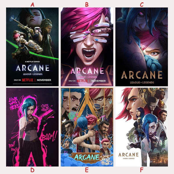 Arcane League Of Legends Season 1, Season 2 Animation Movie Poster, Canvas Print, Room Decor, Home Decor, Wall Art, Posters Gifts 1812653636