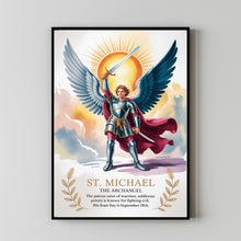 Archangel Michael, home decor, birthday gifts, housewarming gifts, wall art, Catholic art