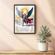 Archangel Michael, home decor, birthday gifts, housewarming gifts, wall art, Catholic art
