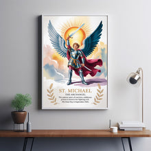 Archangel Michael, home decor, birthday gifts, housewarming gifts, wall art, Catholic art
