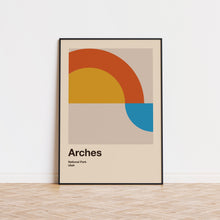 Arches National Park Mid Century Poster  Abstract Travel Poster  Minimalist Art Print  National Park Poster  Utah Poster 1490618042