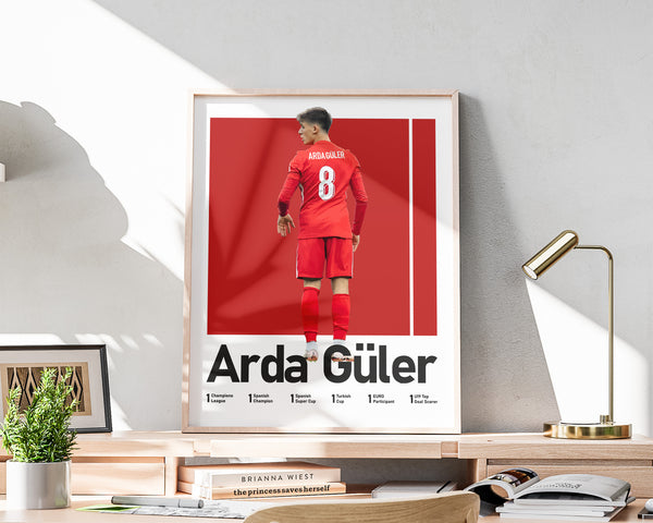 Arda Güler Poster Turkish Football Art Print (16x20 Inches) Sport Poster 1735160028