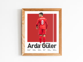 Arda Güler Poster Turkish Football Art Print (16x20 Inches) Sport Poster 1735160028