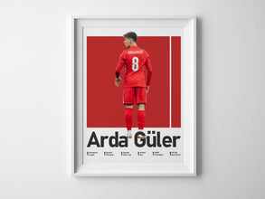 Arda Güler Poster Turkish Football Art Print (16x20 Inches) Sport Poster 1735160028