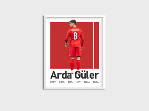 Arda Güler Poster Turkish Football Art Print (16x20 Inches) Sport Poster 1735160028