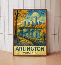Arlington Virginia City Travel Print, Arlington Virginia Travel Poster Print, City Wall Art Decor, Virginia Travel Wall Decor