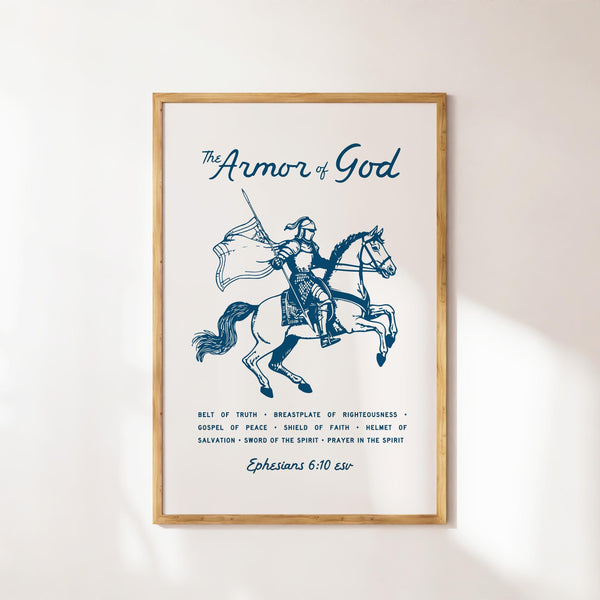 Armor of God Knight Print Ephesians 6 Scripture Art (Digital Download) 4317092377