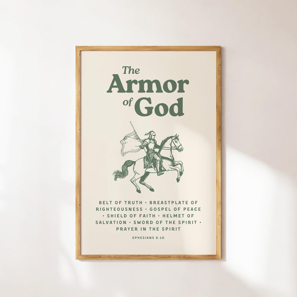 Armor of God Poster Bible Verse Christian Wall Art (Digital Download) 1897123075