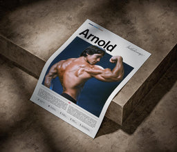 Arnold Schwarzenegger Poster, Fitness Art Print, Sports Wall Decor, Bodybuilding Legend 4461365116